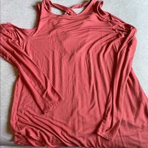 Pink blush maternity shirt